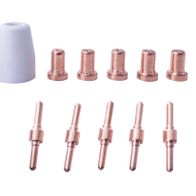 Zubehör-Set PLC40 Scheppach (DIY) mit verschiedenen Aufsätzen und Stiften. Gezeigt von oben.