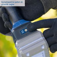 Akku-Gehölzschneider mit Sicherheits-On/Off-Schalter für präzise Bedienung und Sicherheit