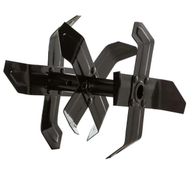 Hackmesser-Set Scheppach (DIY) für MTE460, Ansicht von hinten.