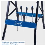 Tragfeste Spanntischplatte für sicheres Verstellen verschiedener Werkzeuge