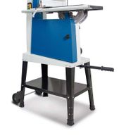 Scheppach Bandsäge BASA 4 mit Zubehör, seitliche Ansicht.