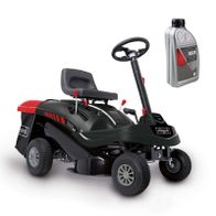 Aufsitzrasenmäher MR224-61 mit 6.8PS, 61cm Schnittbreite, 150L Fangsack, Elektro-Start, inkl. Motoröl. 196cc Motor. Scheppach Modell.