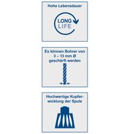 Der Bohrerschleifer DBS800 von Scheppach bietet eine hohe Lebensdauer, kann Bohrer von 3 – 13 mm Ø schärfen und verfügt über eine hochwertige Kupferwicklung der Spule.