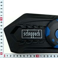 Scheppach-Kettenspanner, Ansicht von oben, mit Messskala im Hintergrund.