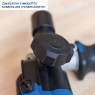 Ergonomischer Handgriff für präzises und sicheres Arbeiten mit Schleifbürsten