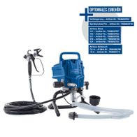 Scheppach Airless-Sprühsystem mit optionaler Verlängerung, Sprühpistole und Airless-Düsen sowie Schläuchen