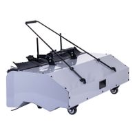 Scheppach-Maschinenteil mit Schaufelaufsatz und Lenkarm für Transportaufgabe