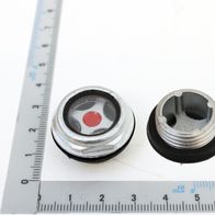Ölschaubehälter mit Messskala und Dichtring für Ölschauglas (SW 24 / G 1/2) – Teil der Scheppach-Serie