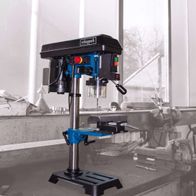 Bench Pillar Drill DP16SL by Scheppach, side view.