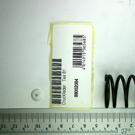 Scheppach-Druckfeder (Teil 81) mit Beschriftung und Barcode