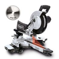 Scheppach Tischkreissäge mit 790776_5801208901. Ausgestattet mit präziser Führungsschiene, verstellbarem Gehrungsschlitten und robustem Metallrahmen für stabile und präzise Schnitte. Ideal für Holzarbeiten.