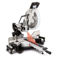 Kapp-Zugsäge mit Laser, Softstart und Posaunenauszug. 48Z HW Sägeblatt. Schnitthöhe 180 x 340mm.