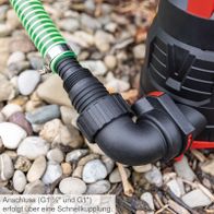 Schmutzwasserpumpen-Anschlusskupplung (G1 1/2" und G1") für schnelle Verbindung über Schnellkupplung