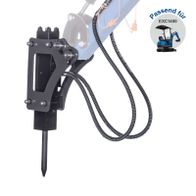 Bohrhammeraufsatz für Scheppach mit Hydraulikschlauchverbindung, speziell für EXC1400-Kettenbagger