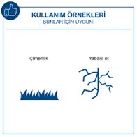 Illustration mit Symbolen für 'Grindwerkzeug' und 'Wildwuchs' als Hinweis auf Einsatzbereiche