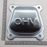 Ventildeckel von Scheppach, Ansicht von oben, mit Maßstab zur Größenveranschaulichung.