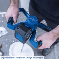 Ergonomisches Akku-Mal- und Mörtelrührwerk mit Softgrip und kompaktem Design