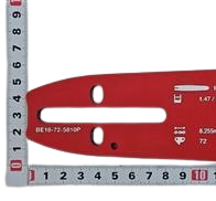 Ein Lineal mit Zentimeter- und Millimeterangaben. Die Marke 'PARKSIDE' und der Schriftzug 'PERFORMANCE' sind deutlich sichtbar.
