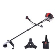 Der Benzin-Freischneider PBC520 von Scheppach verfügt über einen 1,4 kW (1,9 PS) 2-Takt-Benzinmotor und einen Seilzugstarter. Die maximale Drehzahl beträgt 10.000 U/min.