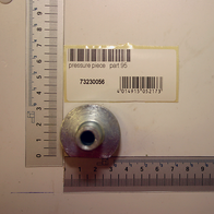 Scheppach-Druckstück (Teil 95) mit Beschriftung und Barcode
