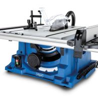 Scheppach Tischkreissäge HS115 mit Arbeitsplatte und Bedienelementen