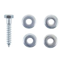 Sicherheits- und Gewindeschrauben sowie passende Muttern und Unterlegscheiben