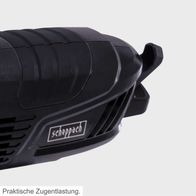 Praktische Zugentlastung für Elektro-Langstiel-Heckenschere ETHT1000 Scheppach. Die Zugentlastung schützt das Kabel vor Beschädigungen und erhöht die Sicherheit während des Gebrauchs.