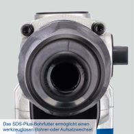 SDS-Plus-Bohrfutter für werkzeuglosen Bohrer- oder Aufsatzwechsel