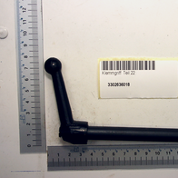 Klemmgriff-Teil (Teilnummer 22) mit Beschriftung und Barcode