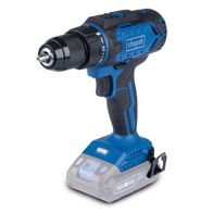 Scheppach Akku-Bohrschrauber mit LED-Anzeige und Gürtelclip, Drehmomentstufen 25 Nm und 45 Nm