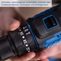 Schlagbohrschrauber mit werkzeuglosem Wechsel von Bohr- und Schraubfunktion