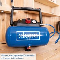 Ölfreier wartungsarmer Kompressor mit langer Lebensdauer von Scheppach