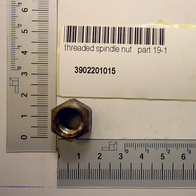 Scheppach-Sechskantmutter mit Beschriftung 'threaded spindle nut, part 19-1'