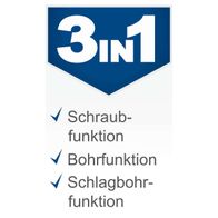 Das Scheppach Akku-Schlagbohrmaschine BC-CD60-X bietet Schraubfunktion, Bohrfunktion und Schlagbohrfunktion für vielseitige Anwendungen.