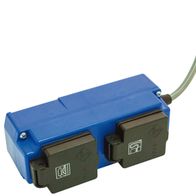 Einschaltautomatik 230V von Scheppach, Ansicht von der Seite.