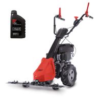 Scheppach-Balkenmäher BMS200-88 mit Motorölbehälter und Antriebszubehör