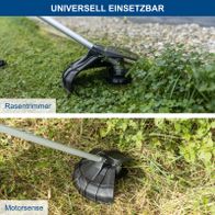 Akku-Freischneider mit Motorsense-Technologie, Rasentrimmer mit 380 mm Schnittbreite