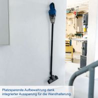 Wallhalterung mit integriertem Aussparnsystem für platzsparende Aufbewahrung