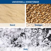 Beschreibung von universell einsetzbaren Materialien: Sand, Saatgut und Salz für landwirtschaftliche Anwendungen