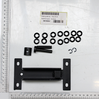 Halterung für Bandrad kpl. mit 10 Ringen, 2 Bolzen und 1 Sicherungsclip. Ansicht von oben.