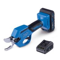 Cordless Pruning Shears BC-PRS28-X with 15mm & 28mm blade diameter, hand protection and automatic shut-off. Includes 2Ah battery and 2.4A charger.