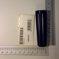 Scheppach-Handradgriff mit Beschriftung und Barcode, gemessen auf Maßband