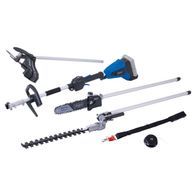 Set mit Akku-Multifunktionswerkzeugen für Scheppach BC-MFH400-X, inkl. verschiedene Attachments für präzise Bearbeitung