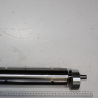 Scheppach-Hobelwelle mit Montageelementen, Teil eines Planier-Schaftsystems