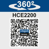 Hochdruckreiniger HCE2200 mit 360°-Rotation, inkl. 8-teiligem Zubehör, 10m Schlauch, 165bar Druck, 468 l/h Fördermenge.