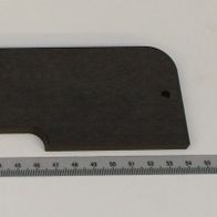 Tischeinlage von Scheppach, gezeigt von der Seite mit einem Lineal zur Größenveranschaulichung.