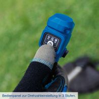 Drehzahlsteuerungspanel für drei Stufen der Akku-Freischneider-Rasentrimmer