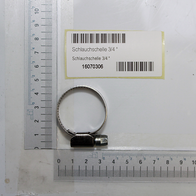 Scheppach-Schlauchschelle 3/4" mit Beschriftung und Ringmaßband