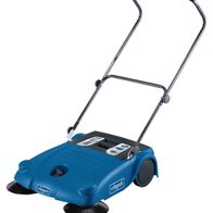 Kehrmaschine S700 von Scheppach, seitliche Ansicht.