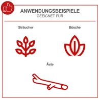 Der Akku-Gehölzschneider CBS260-20Li von Scheppach eignet sich für Sträucher, Büsche und Äste. Er verfügt über ein 150mm Schwert und ist inklusive Akku, Ladegerät und Koffer erhältlich.